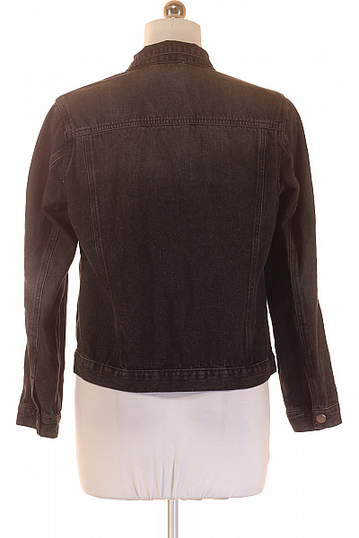 Janina Dámská černá krátká denimová přechodová bunda stylová Velikost 42 | Janina | obrázek 3