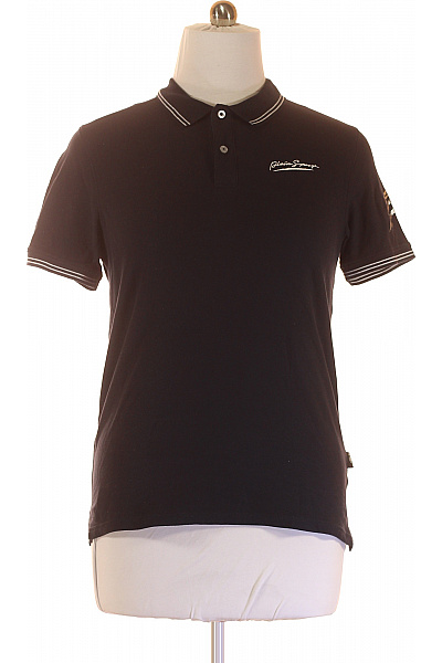 Pánské Tričko S Límečkem Modré PLEIN SPORT Vel. M