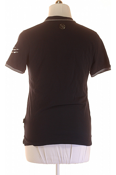 Pánské Tričko s Límečkem Modré PLEIN SPORT Vel. M