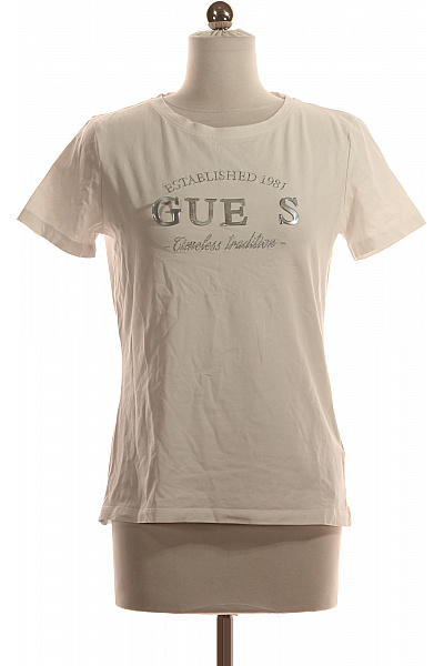 Guess Dámské Tričko Bílé Second Hand Vel. S