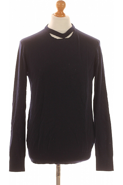 Scotch & Soda Pánský Svetr Vlněný Modrý Vel. M