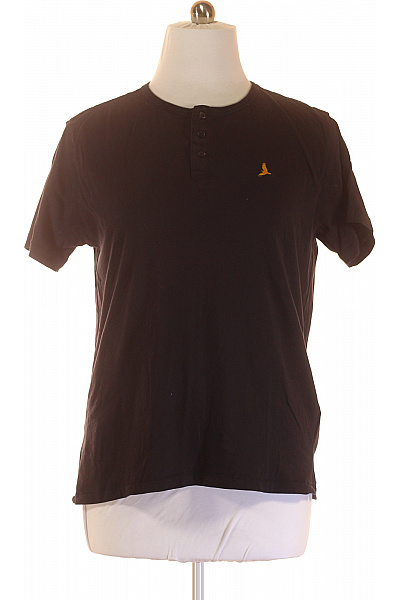 BRAVE SOUL Jednoduché Pánské Tričko Černé Vel. XL