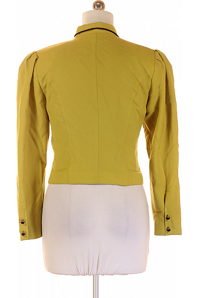 BETTY BARCLAY Žlutý blejzr krátký retro vypasované asymetrické elegantní do pasu Velikost FR 40 | BETTY BARCLAY | obrázek 3