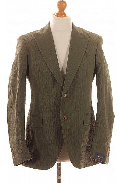 TOMBOLINI Pánské Volnočasové Sako Zelené Outlet Vel. 48 | TOMBOLINI | obrázek 2