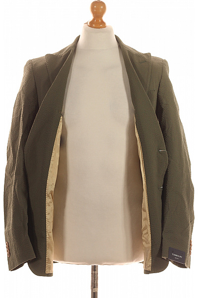 TOMBOLINI Pánské Volnočasové Sako Zelené Outlet Vel. 48 | TOMBOLINI | obrázek 4