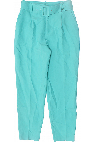 Dámské Kalhoty S Vysokým Sedem Modré ZARA Vel. M