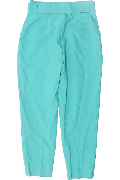 Dámské Kalhoty s Vysokým Sedem Modré ZARA Vel. M