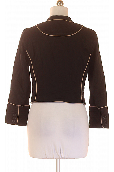 InWear Černý Krátký Blejzr Vojenský Béžové Pasové Dvouřadé Se Strukturou Velikost EU 42 | InWear | obrázek 3