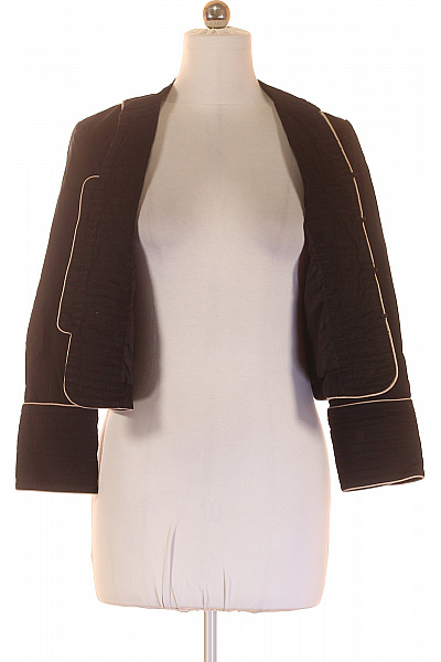 InWear Černý Krátký Blejzr Vojenský Béžové Pasové Dvouřadé Se Strukturou Velikost EU 42 | InWear | obrázek 4