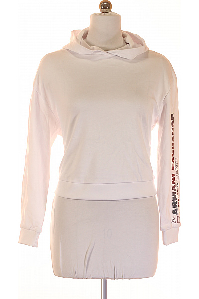 Dámská Mikina Bílá ARMANI Second hand Vel. M