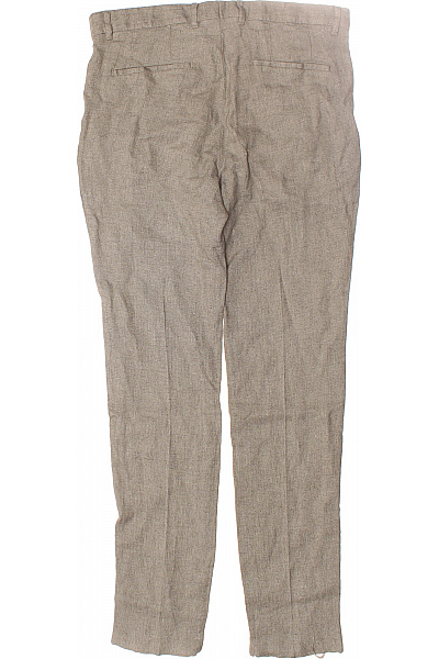 Hugo Boss Pánské Chino Kalhoty Lněné Zelené Vel. 50