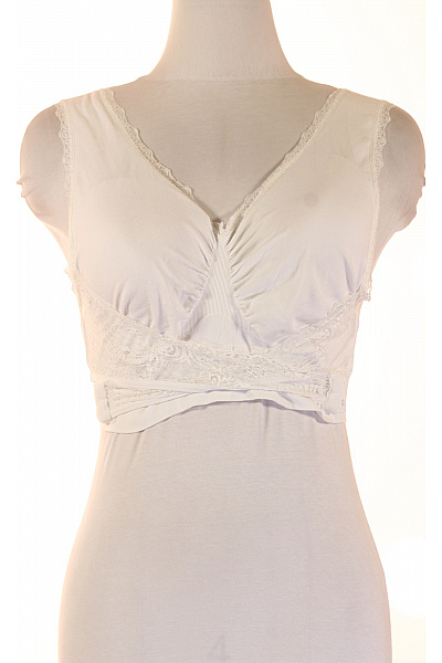 Dámská krajková podprsenka crop top bílá | Unimoda | obrázek 2