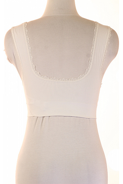 Dámská krajková podprsenka crop top bílá | Unimoda | obrázek 3