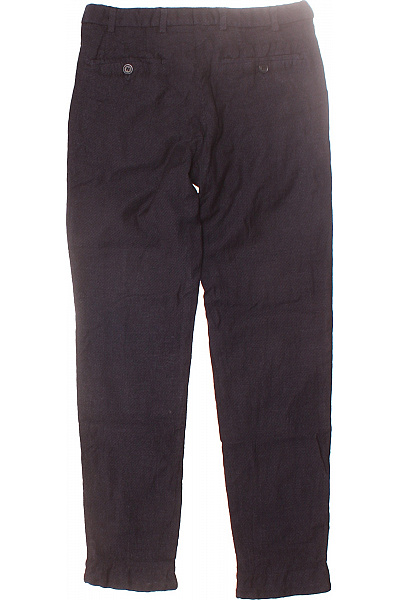 Pánské Kalhoty Rovné Modré Vel. 46