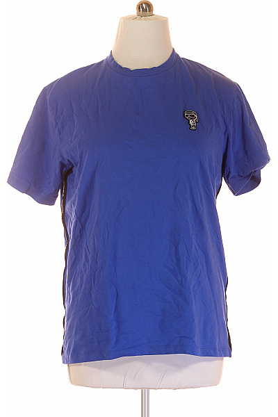 Karl Lagerfeld Pánské Tričko Modré Vel. XXL