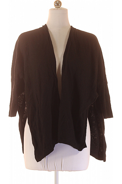 RICH&ROYAL Černý dámský lehký volný asymetrický kardigan bez zapínání Velikost XS | RICH&ROYAL | obrázek 2