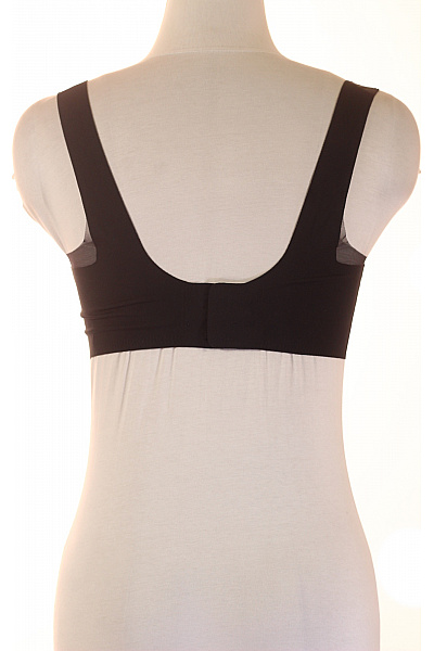 DSIRED Dámská podprsenka síťovaná hladká trojúhelníková bez kostic bez zapínání černé Vel. M | DSIRED | obrázek 3