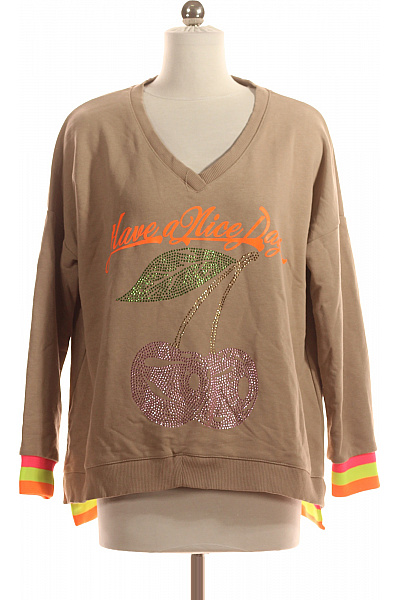 Dámská Mikina Bez Zapínání Hnědá Miss Goodlife Vel. S