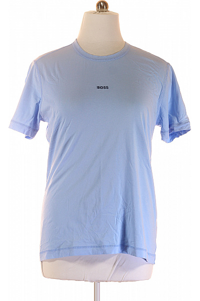 Jednoduché Pánské Tričko Modré Hugo Boss Second hand Vel. XL