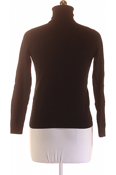 Dámský Svetr Vlněný Černý Second hand Vel. 38