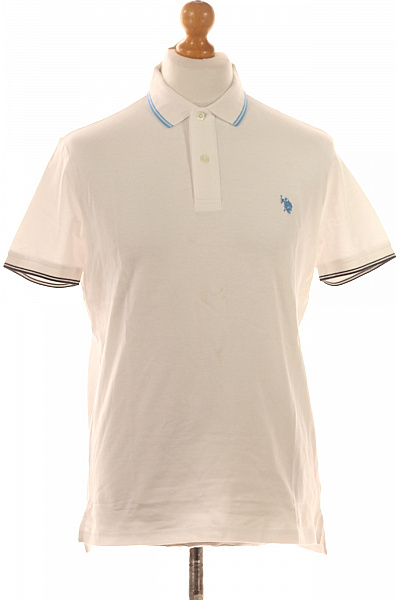 U.S.POLO ASSN. Pánské Tričko Bílé Vel. L