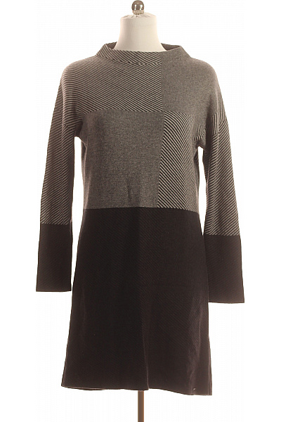 S.OLIVER  Šaty Pletené Šedé Vel. 38