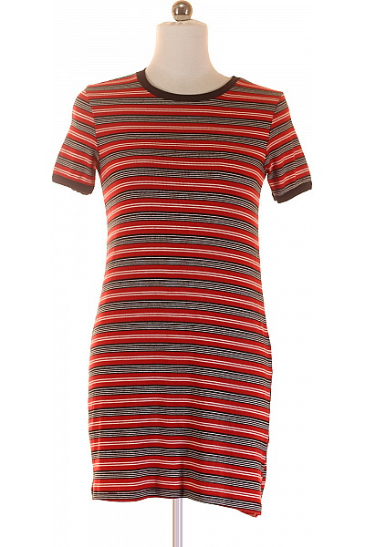 Bershka Šaty Červené Vel. M