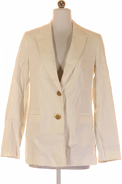 Scotch & Soda Dámské Sako Lněné Bílé Second Hand Vel. A