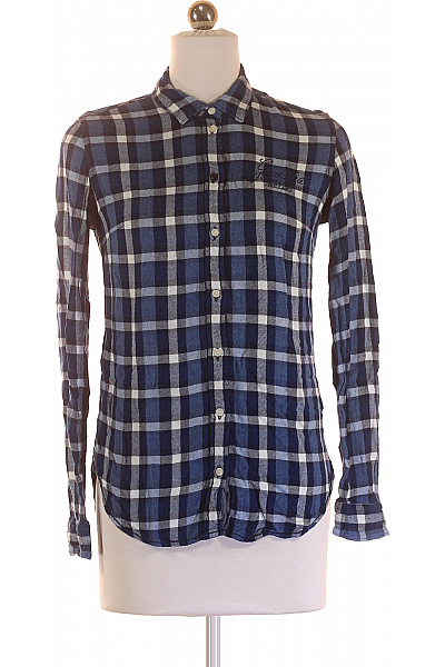 Kostkovaná Dámská Košile Modrá GAASTRA Vel. XS