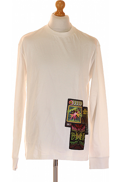 Pánské Tričko S Potiskem Bílé Scotch & Soda Vel. M