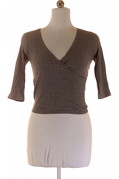  Halenka Jednobarevná Šedá Bershka Vel. M