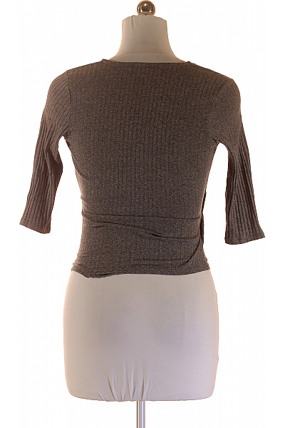  Halenka Jednobarevná Šedá Bershka Vel. M