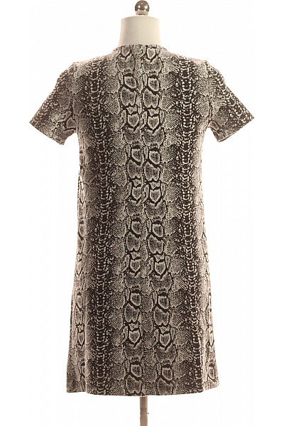 MANGO Šaty krátké propínací zvířecí vzor hadí kůže denní Velikost XS | MANGO | obrázek 3