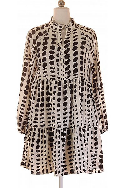 Šaty Černobílé OBJECT Second hand Vel. 36