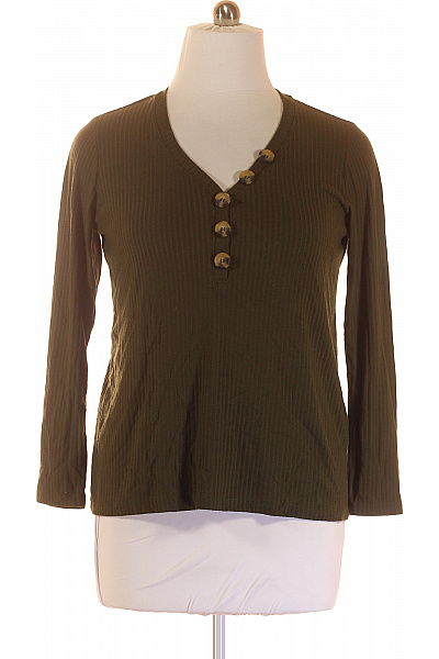 ONLY Jednoduché Dámské Tričko Khaki Vel. 42/44