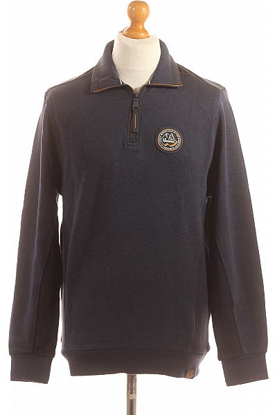 Pánská Mikina Bez Zapínání Modrá CASA MODA Vel. M