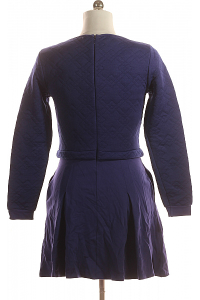  Mikinové Šaty Fialové Second hand Vel. 40