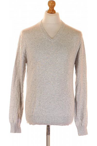 HACKETT Pánský Pulovr Šedý Second Hand Vel. M