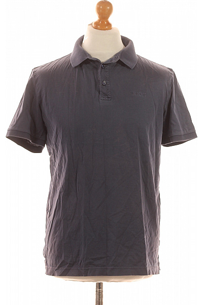 JOOP! Pánské Tričko S Límečkem Modré Second Hand Vel. M