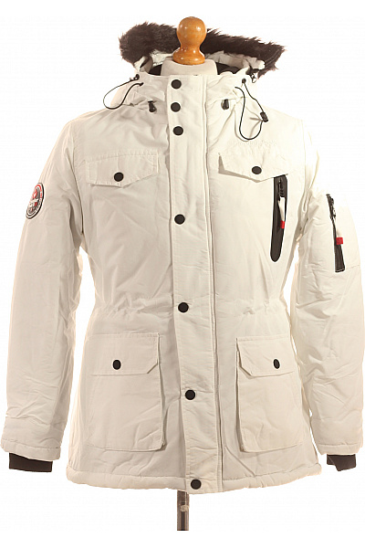 Pánská Bunda Bílá Second hand Vel. M