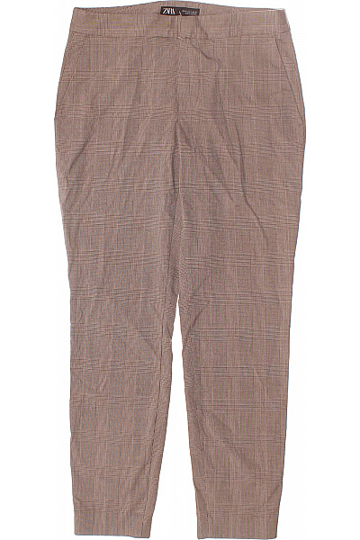 ZARA Dámské Kalhoty Hnědé Second hand Vel. 34