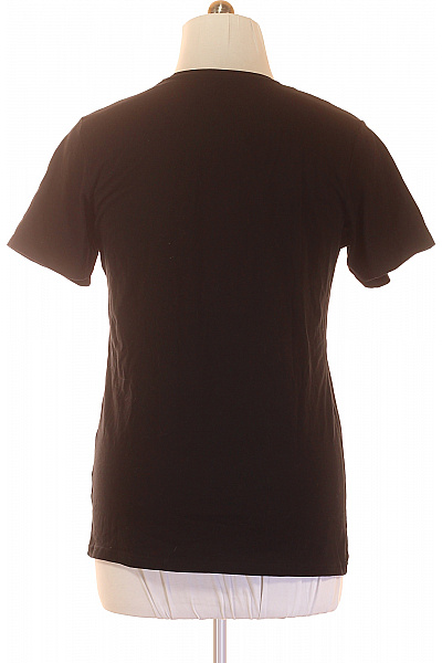 Pánské Tričko s Potiskem Černé CERRUTI Vel. XL