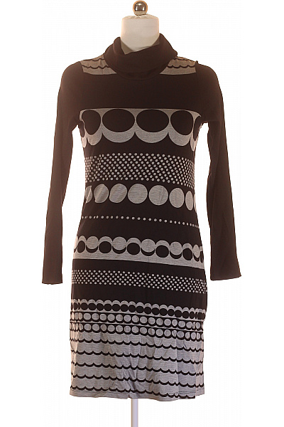 SISLEY Tričkové  Šaty Černé