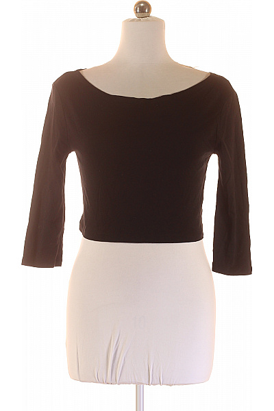 Jednoduché Dámské Tričko Černé River Island Vel. 42