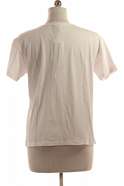 Cartoon Dámské Tričko s Potiskem Bavlněné Bílé