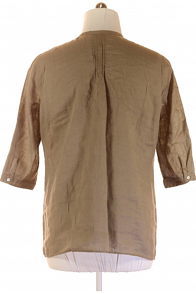 BRAX Letní Dámská Košile Lněná Béžová Vel. 44