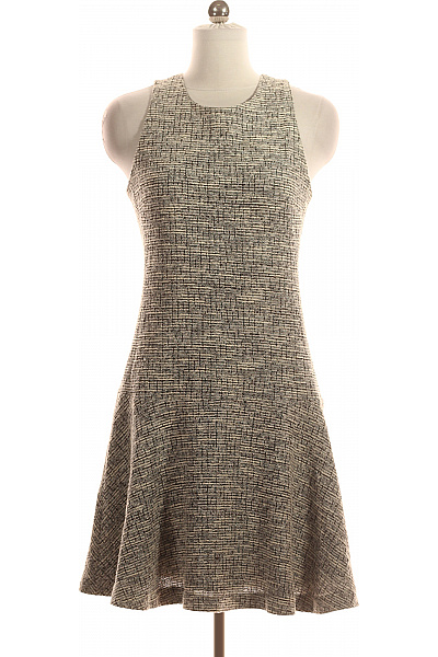 BANANA REPUBLIC  Šaty Pletené Černobílé Second Hand