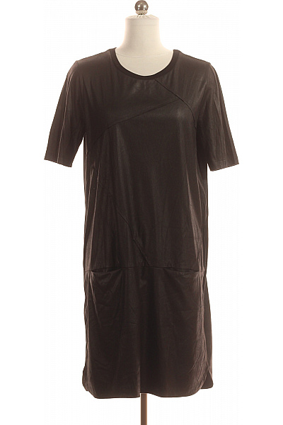 OBJECT Tričkové  Šaty Černé Second hand Vel. S