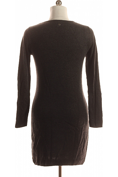  Šaty Pletené Šedé Vel. 38