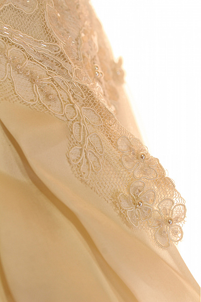 Šaty Hedvábné Béžové